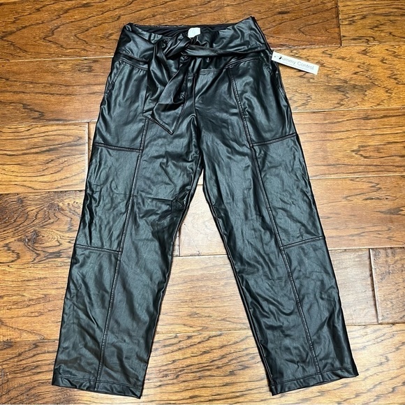 Joie vegan leather high waist pants NWT